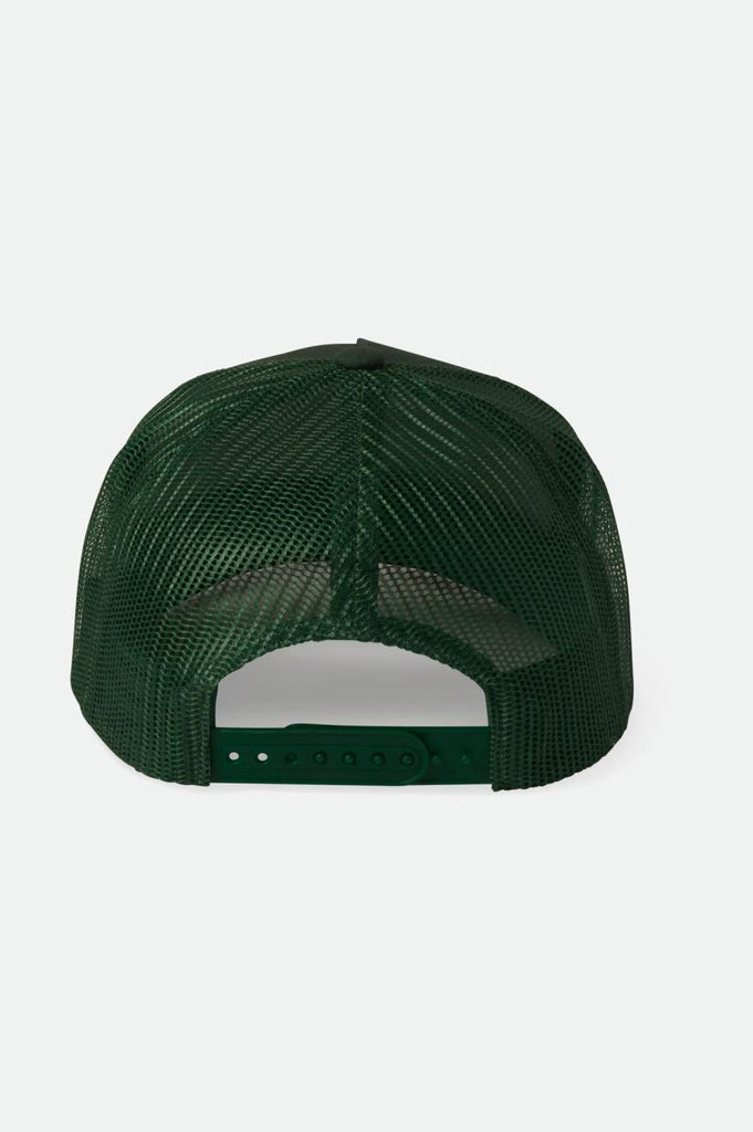 Brixton Alpha Block Netplus Trucker Hat - Trekking Green/Trekking Green