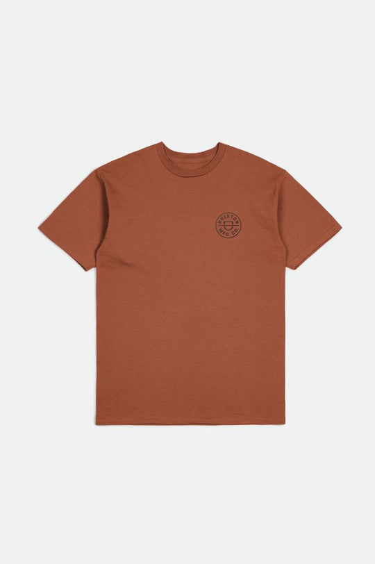 
       Brixton Crest II S/S Standard Tee - Terracotta/Washed Black
     