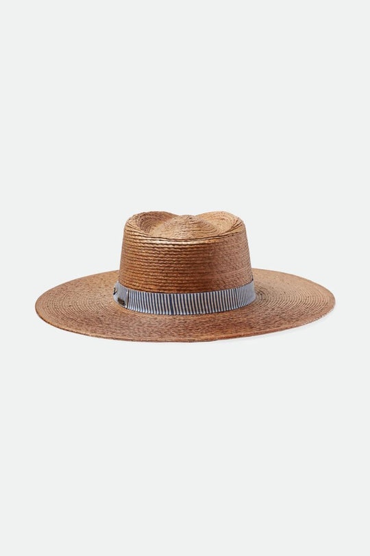 
       Brixton Jo Straw Rancher Hat Limited - Coffee/Washed Navy/Biscotti
     