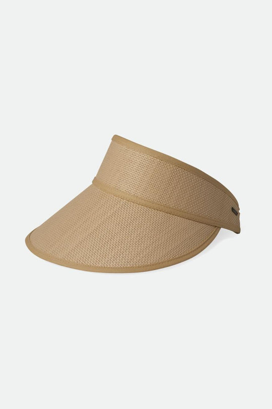 
       Brixton Newport Straw Visor - Natural/Natural
     