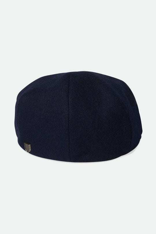 
       Brixton Hooligan Baggy Reserve Melton Wool Driver Cap - Washed Navy/Light Brown
     