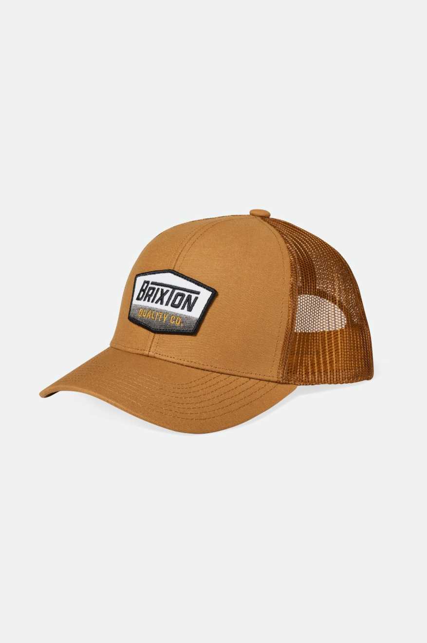 
       Brixton Men&#39;s Regal Netplus Trucker Hat - Copper/Copper | Main
     