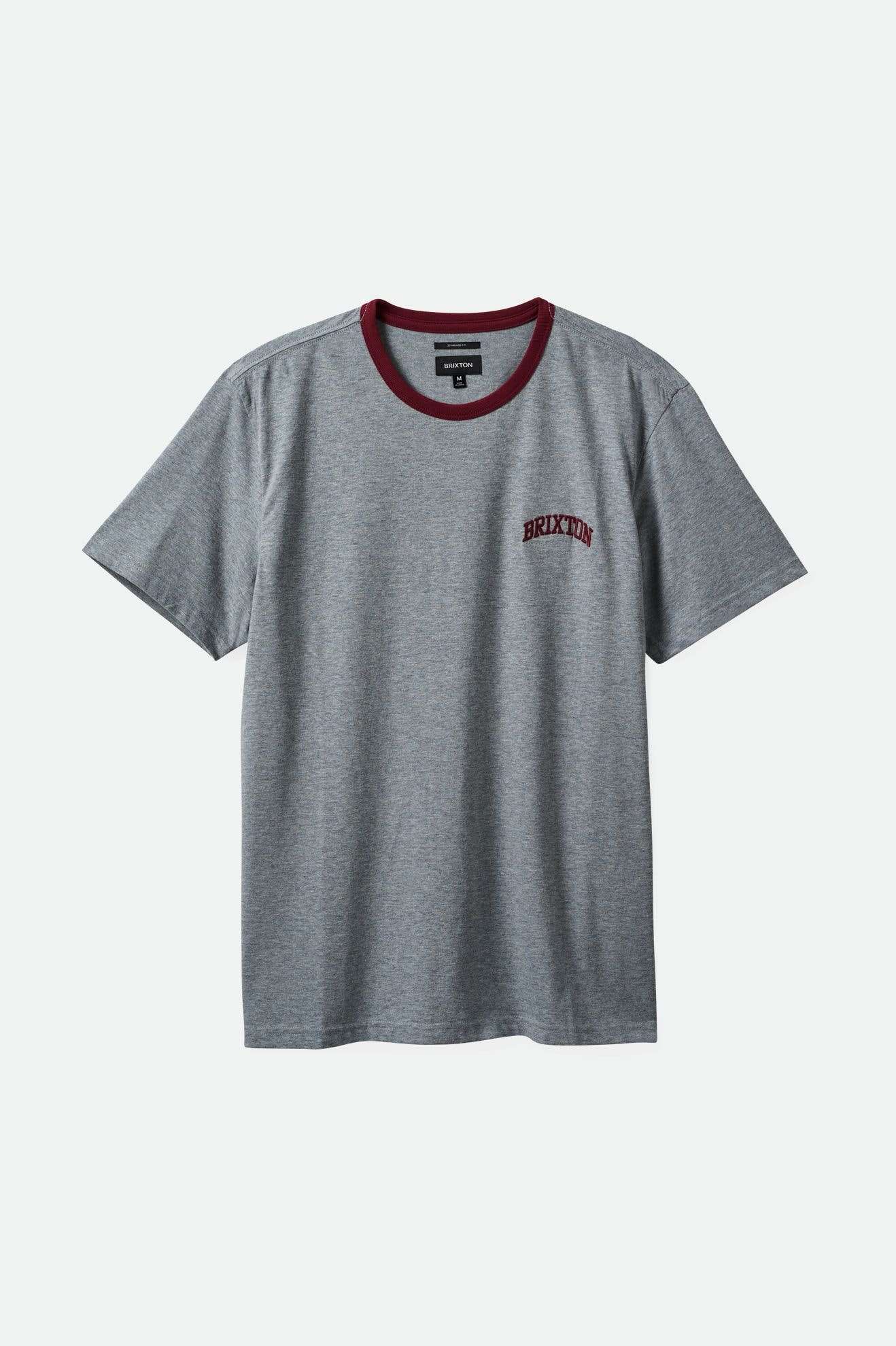 
       Brixton Men&#39;s Varsity Ringer T-Shirt - Heather Grey | Main
     