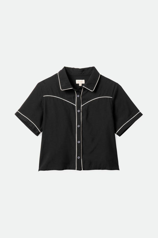 
       Brixton Hyde Satin S/S Woven Shirt - Black
     