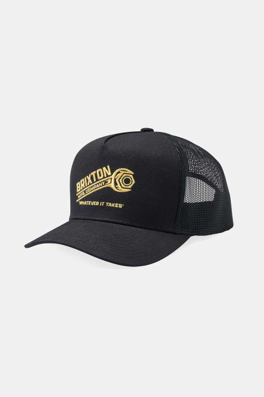 
       Brixton Wrench Netplus Trucker Hat - Black/Black
     