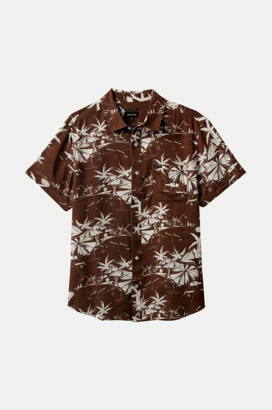 
       Brixton Charter Slub S/S Woven Shirt - Sepia Umbrella Scene
     