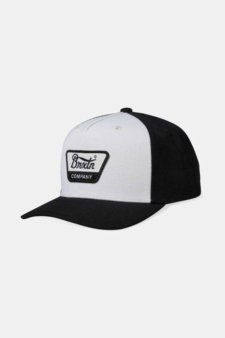 Brixton Unisex Linwood Netplus Snapback - Black/White/Black | Main