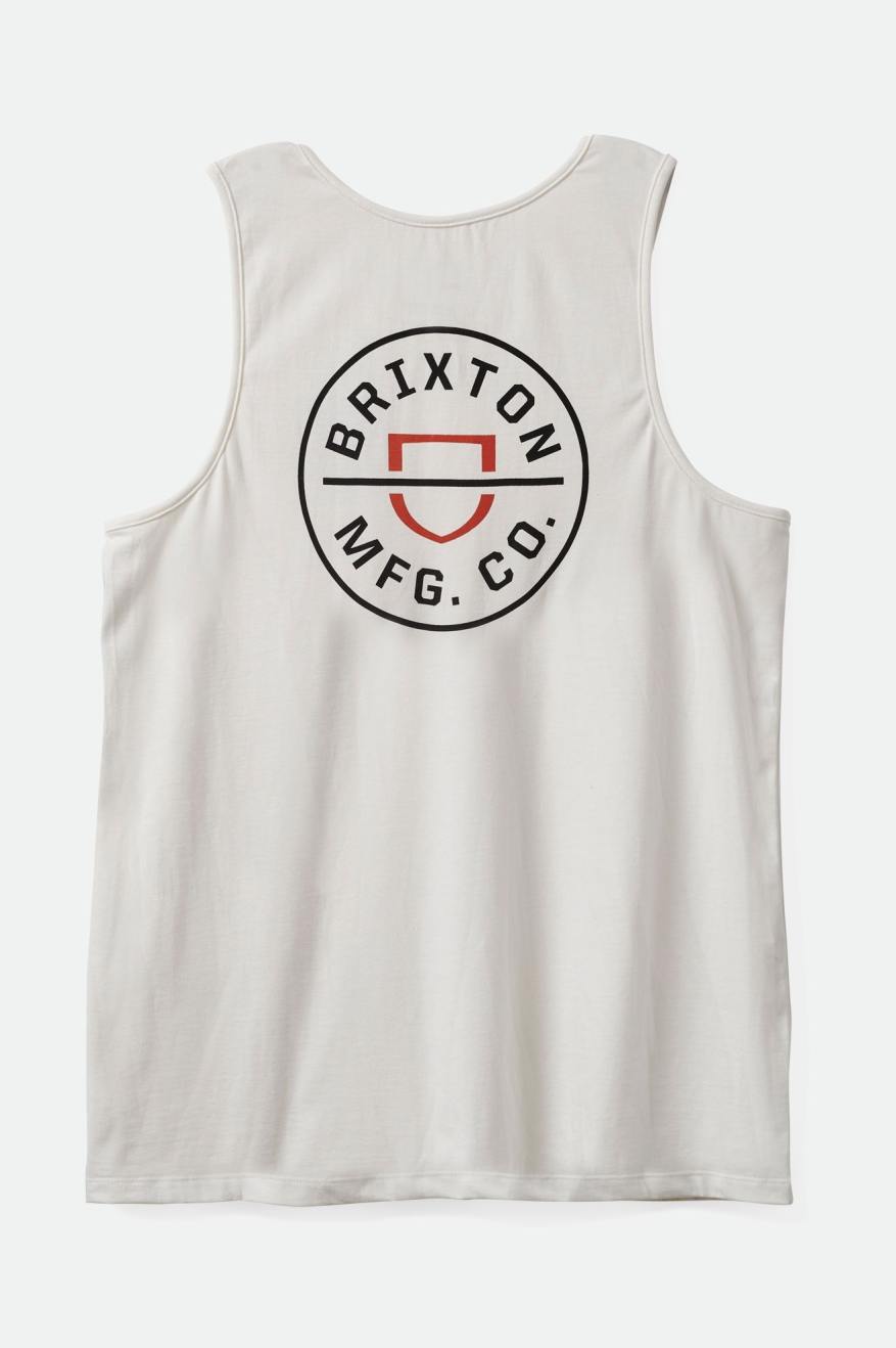 
       Brixton Crest Tank Top - Off White/Burnt Red
     