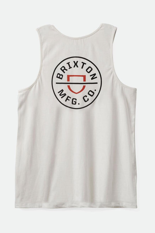 
       Brixton Crest Tank Top - Off White/Burnt Red
     