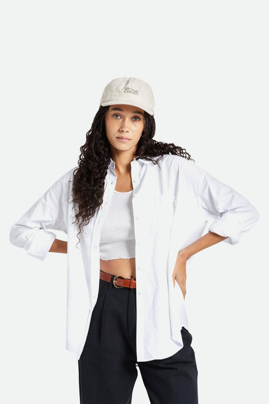 
       Brixton Sidney Oversized L/S Shirt - White
     