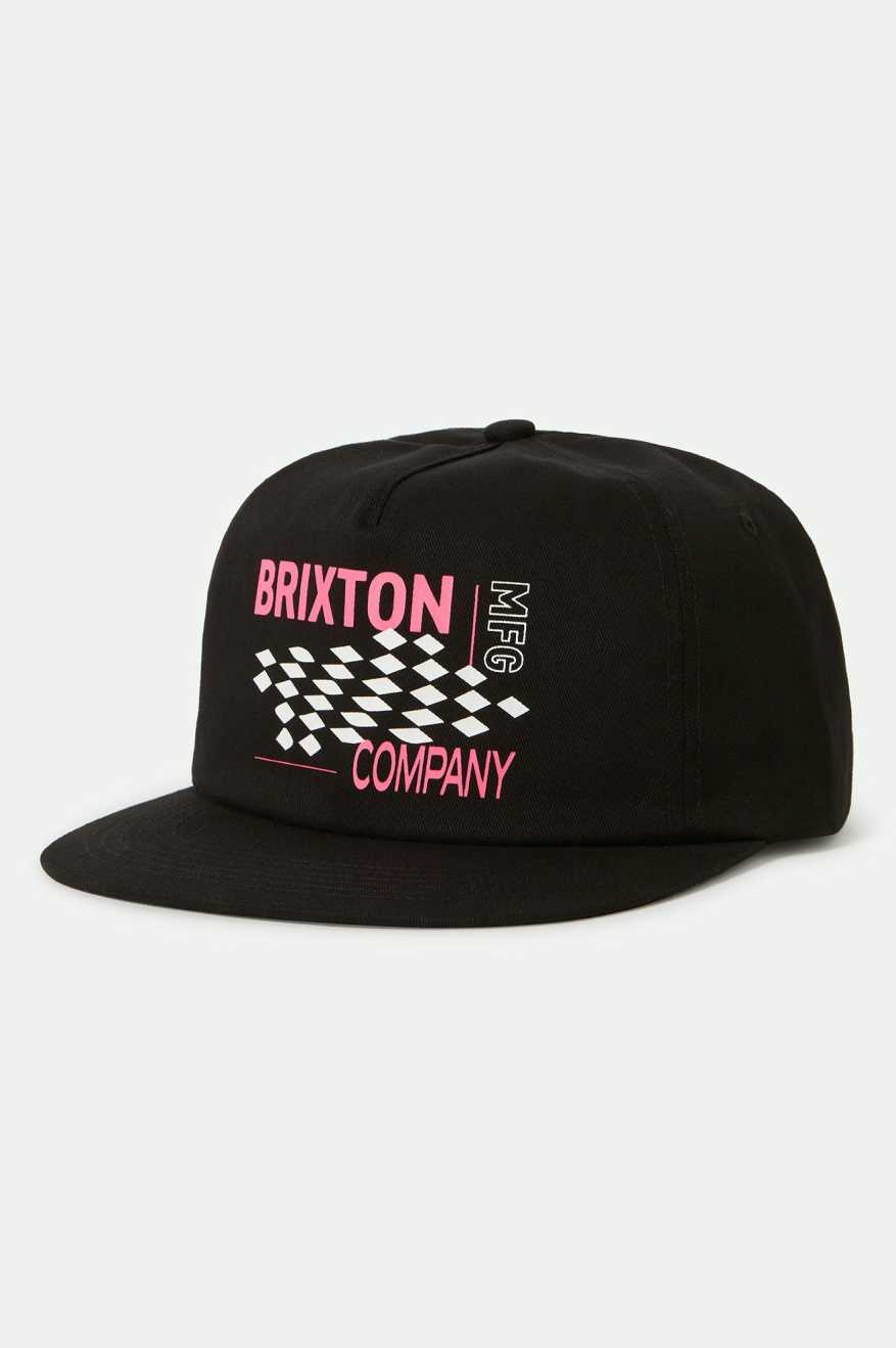 
       Brixton Neon Finish Line HP Snapback - Black/Pink
     