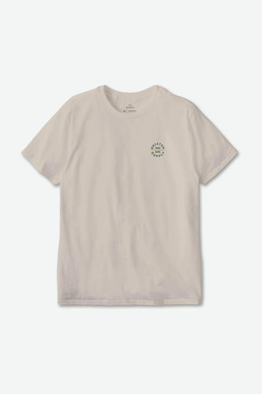 
       Brixton Oath V S/S Standard Tee - Cream/Pine Needle/Mustard
     