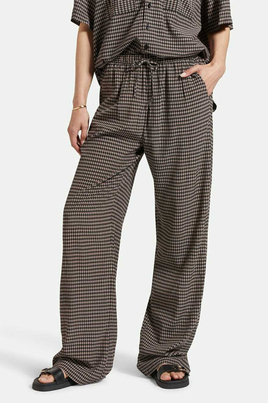 
       Women&#39;s Front Fit | Hudson Lounge Pant - Washed Black/Cinder Grey Diamond Check
     