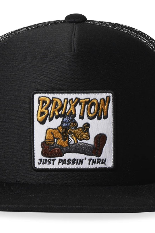 
       Brixton Passin&#39; Thru Netplus HP Snapback - Black
     