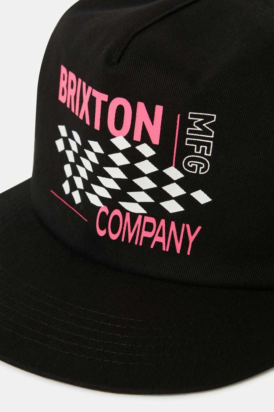 
       Brixton Neon Finish Line HP Snapback - Black/Pink
     