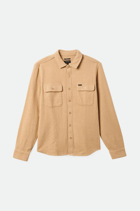 Bowery Textured Loop Twill L/S Overshirt - Sand