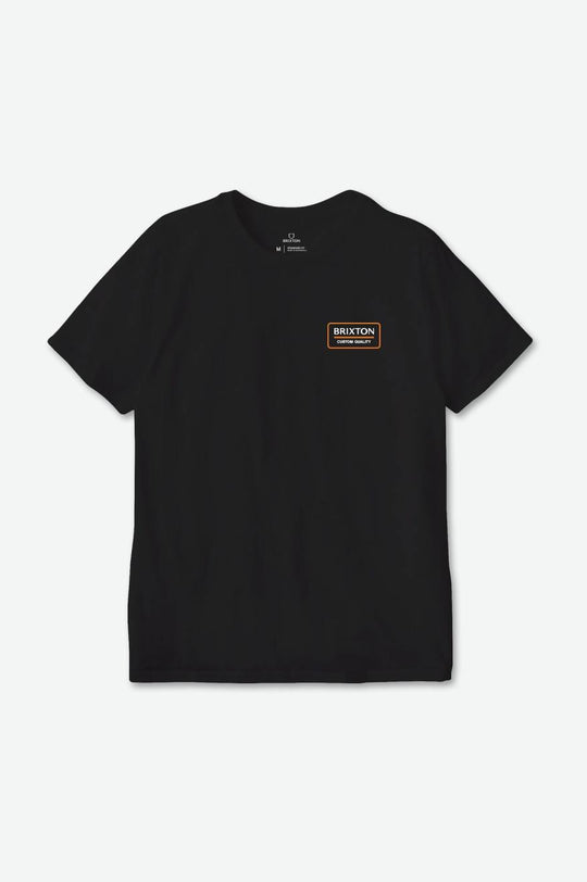 
       Brixton Palmer Proper S/S Standard Tee - Black/Orange/White
     