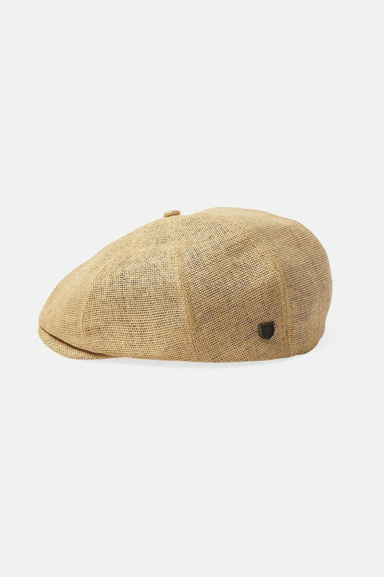 
       Brixton Brood Lightweight Newsboy Cap - Natural Straw
     