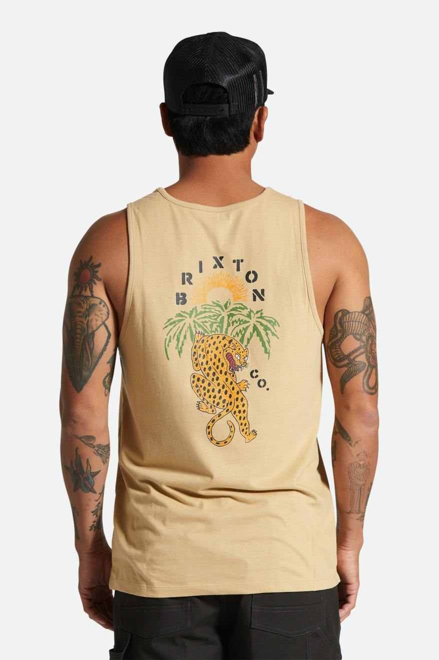 
       Brixton Palm Jaguar Tank Top - Oat Milk
     