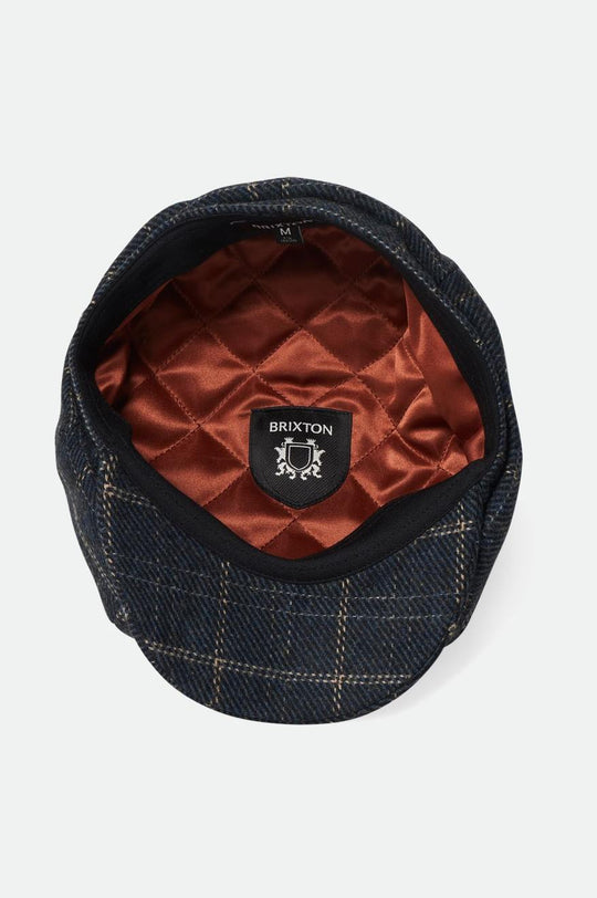 
       Brixton Brood Baggy Newsboy Cap - Navy/Black/Off White
     