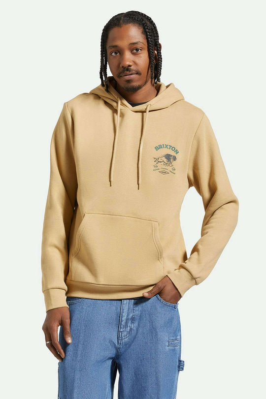 
       Men&#39;s Front Fit | Charging Buffalo Hoodie - Sand
     