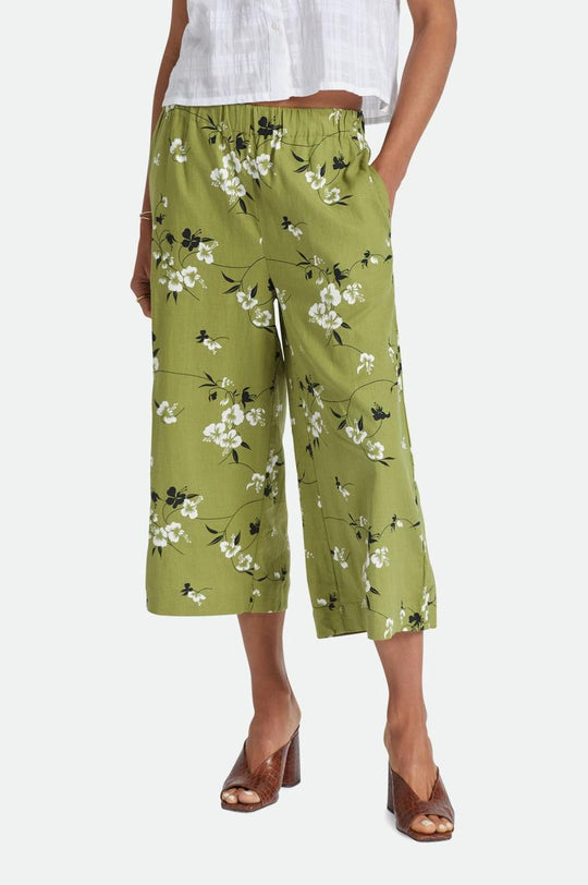 
       Brixton Lanai Linen Wide Leg Pant - Moss
     