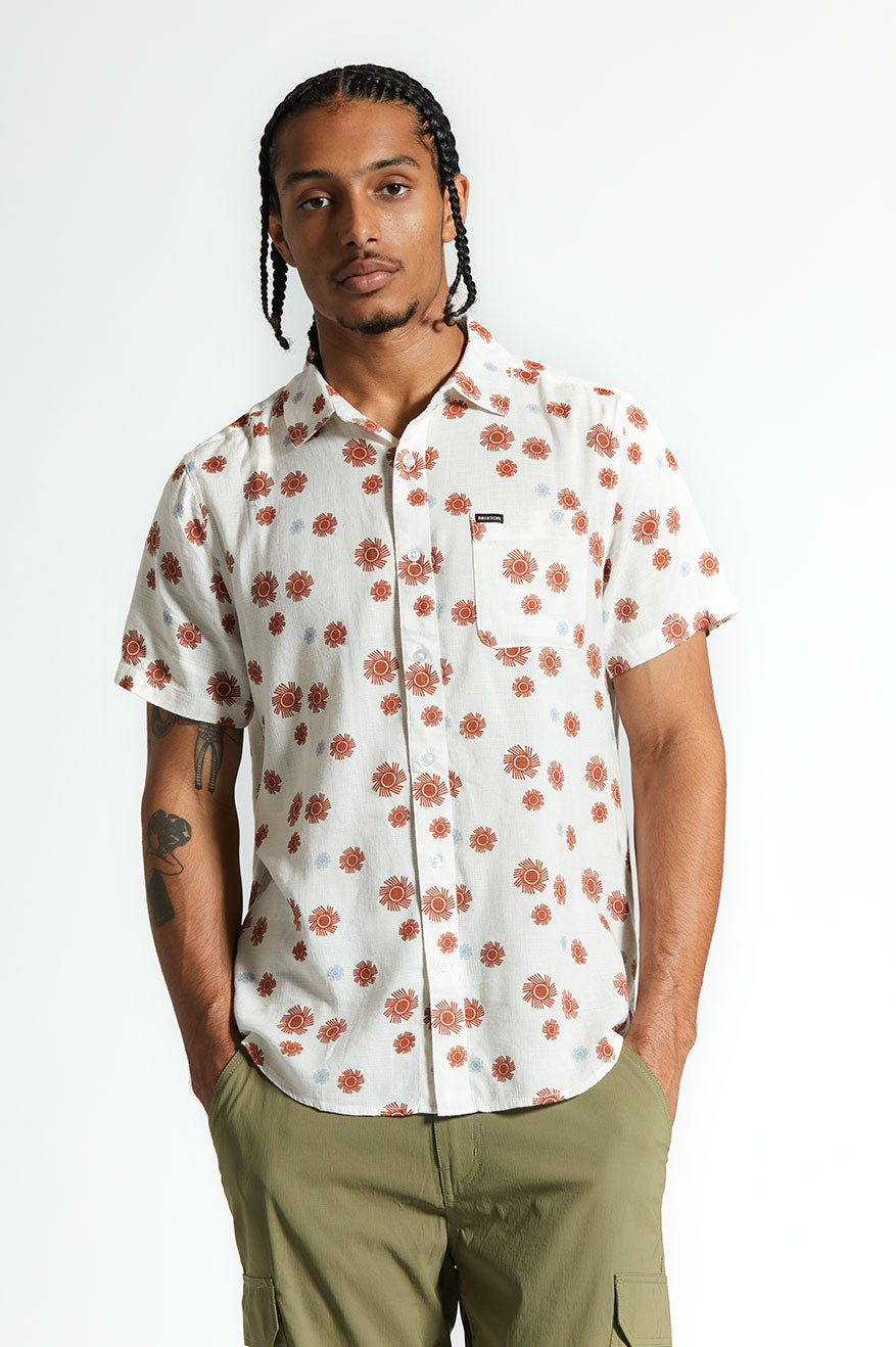 
       Brixton Charter Slub S/S Woven Shirt - Off White Sol
     