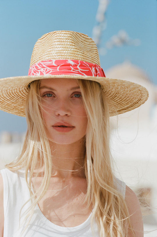 
       Brixton Joanna Hat - Honey/Aloha Red
     