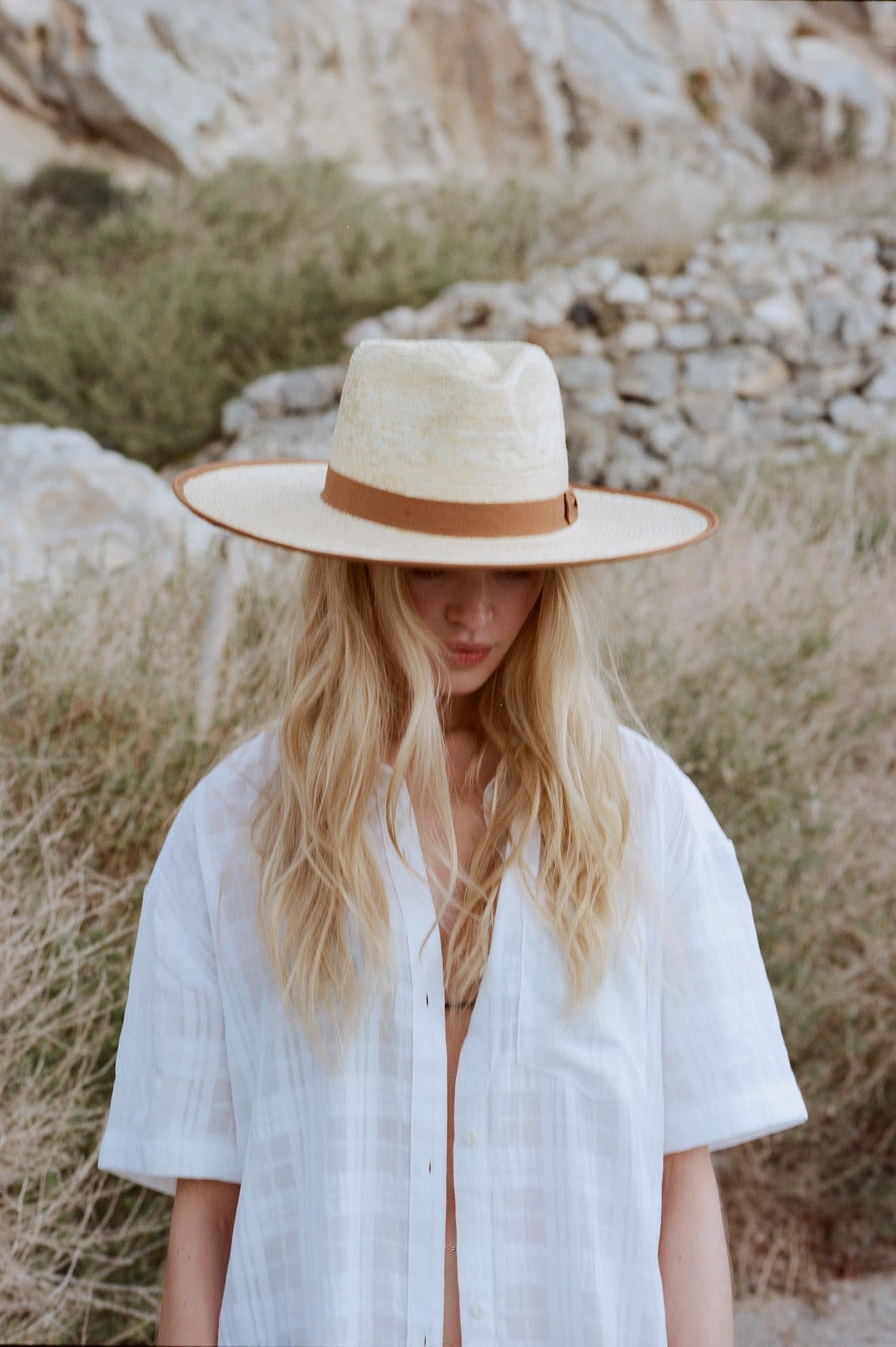 
       Brixton Jo Straw Rancher Hat - Natural
     