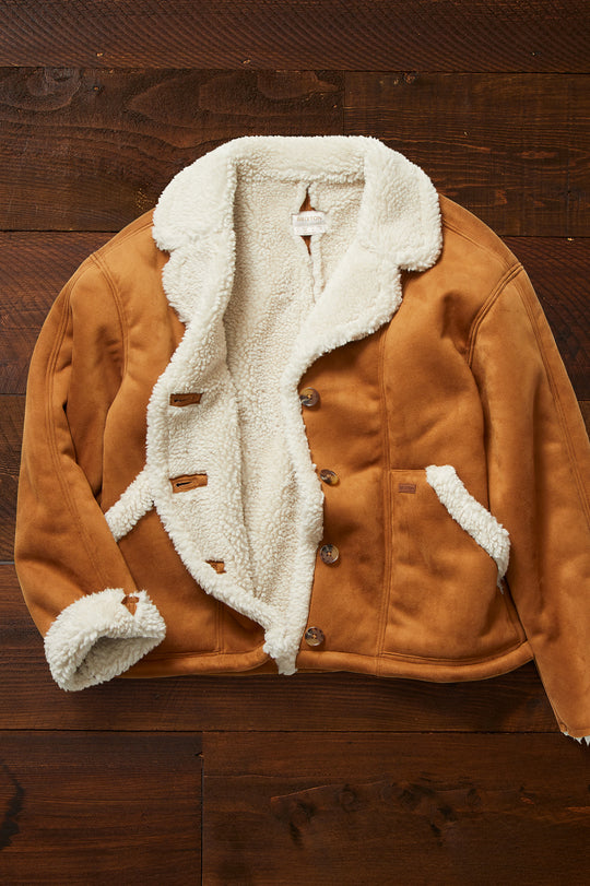 
       Brixton Reserve Women&#39;s Vegan Shearling Jacket - Caramel
     