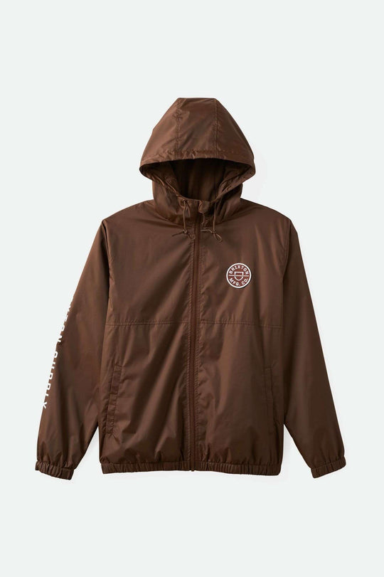 
       Brixton Men&#39;s Claxton Crest Lightweight Jacket - Pinecone Brown | Main
     