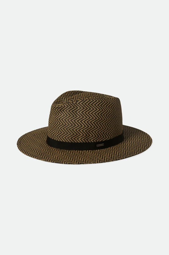 
       Brixton Carolina Straw Packable Hat - Black/Natural
     