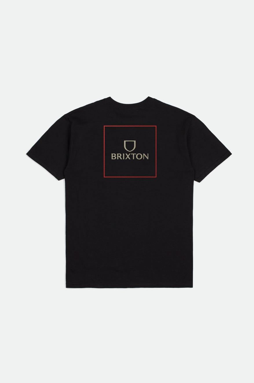 
       Brixton Alpha Square S/S Standard Tee - Black/Casa Red/Sand
     