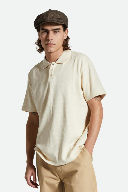 
       Brixton Waffle S/S Polo - Whitecap
     