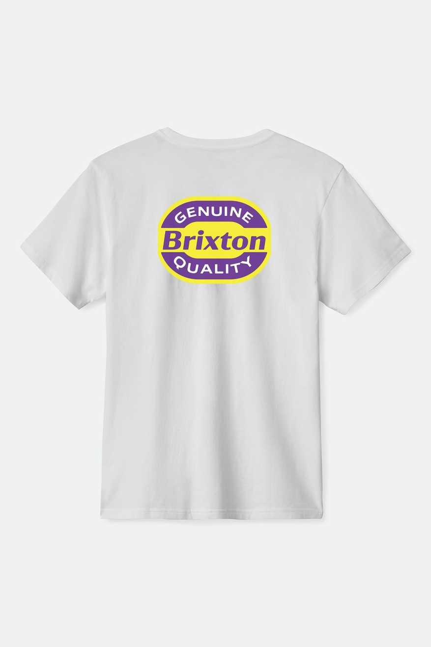 
       Brixton Neon Keaton S/S Standard T-Shirt - White
     