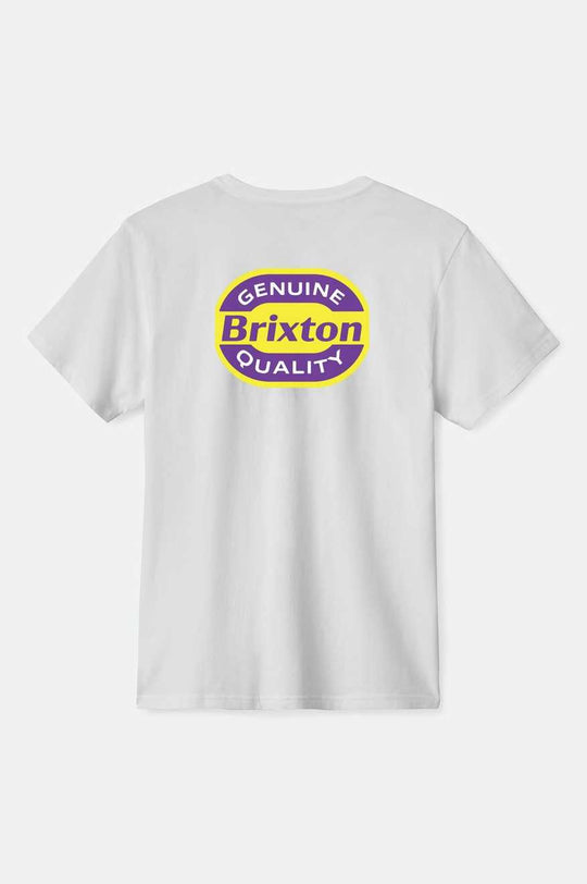 
       Brixton Neon Keaton S/S Standard T-Shirt - White
     