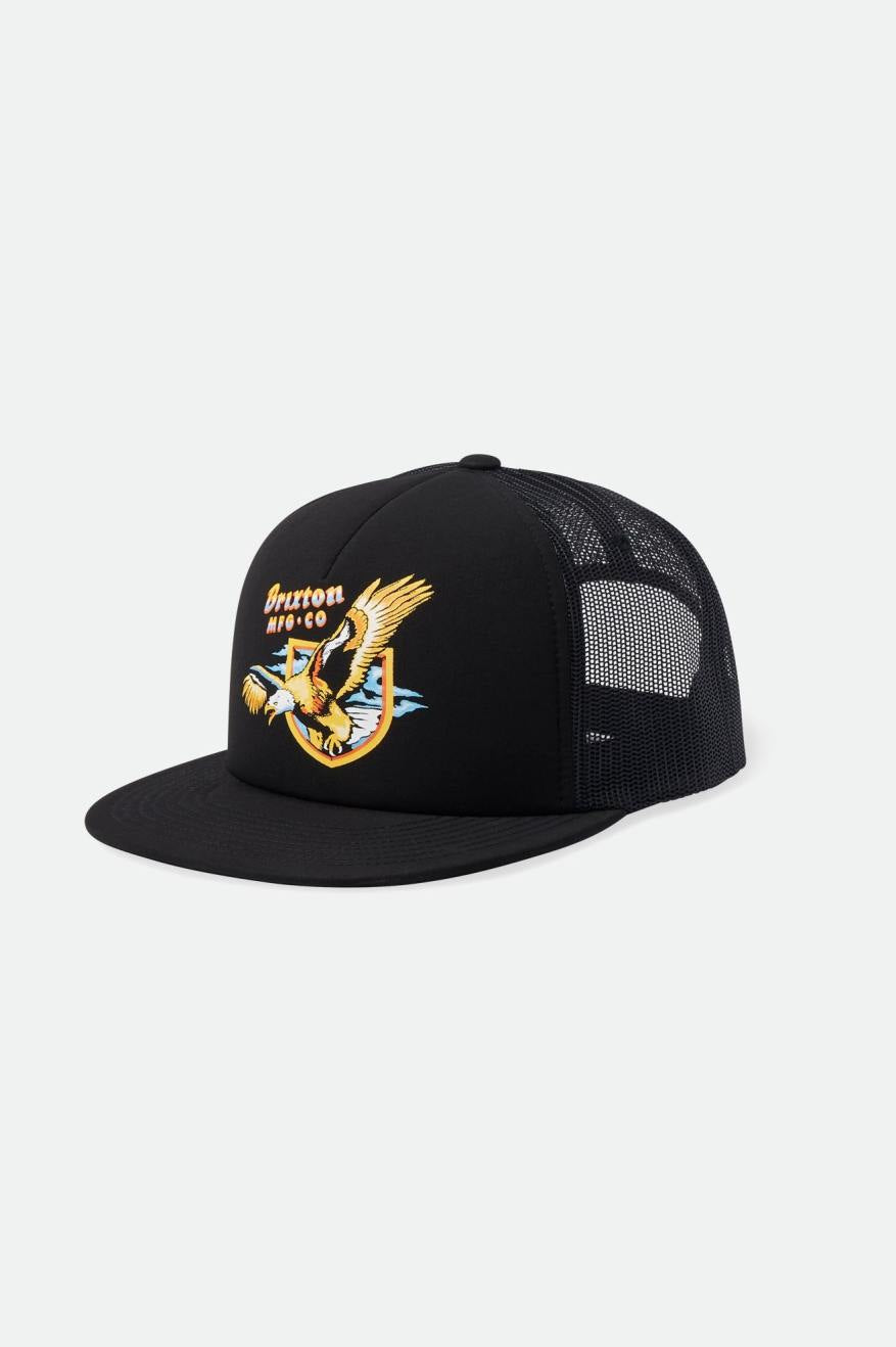 
       Brixton District HP Trucker Hat - Black/Black
     