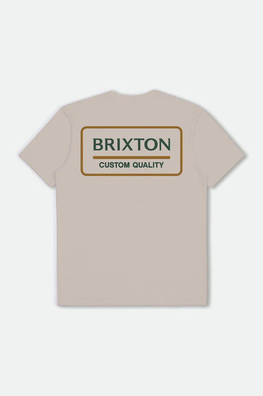 
       Brixton Palmer Proper S/S Standard Tee - Cream/Pine Needle/Golden Brown
     