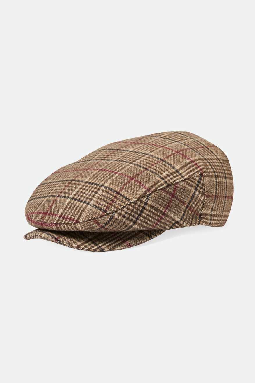 
       Brixton Unisex 20th Anniversary Hooligan Flat Cap - Brown Plaid | Main
     