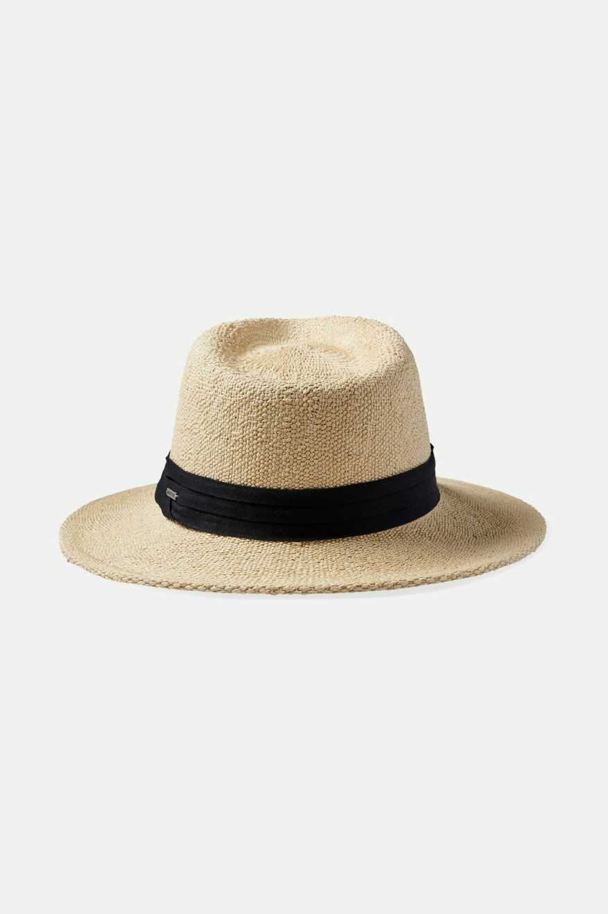 
       Brixton Sol Straw Fedora - Natural/Black
     