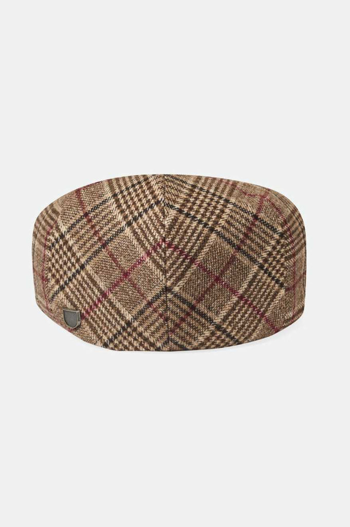 Brixton 20th Anniversary Hooligan Flat Cap - Brown Plaid