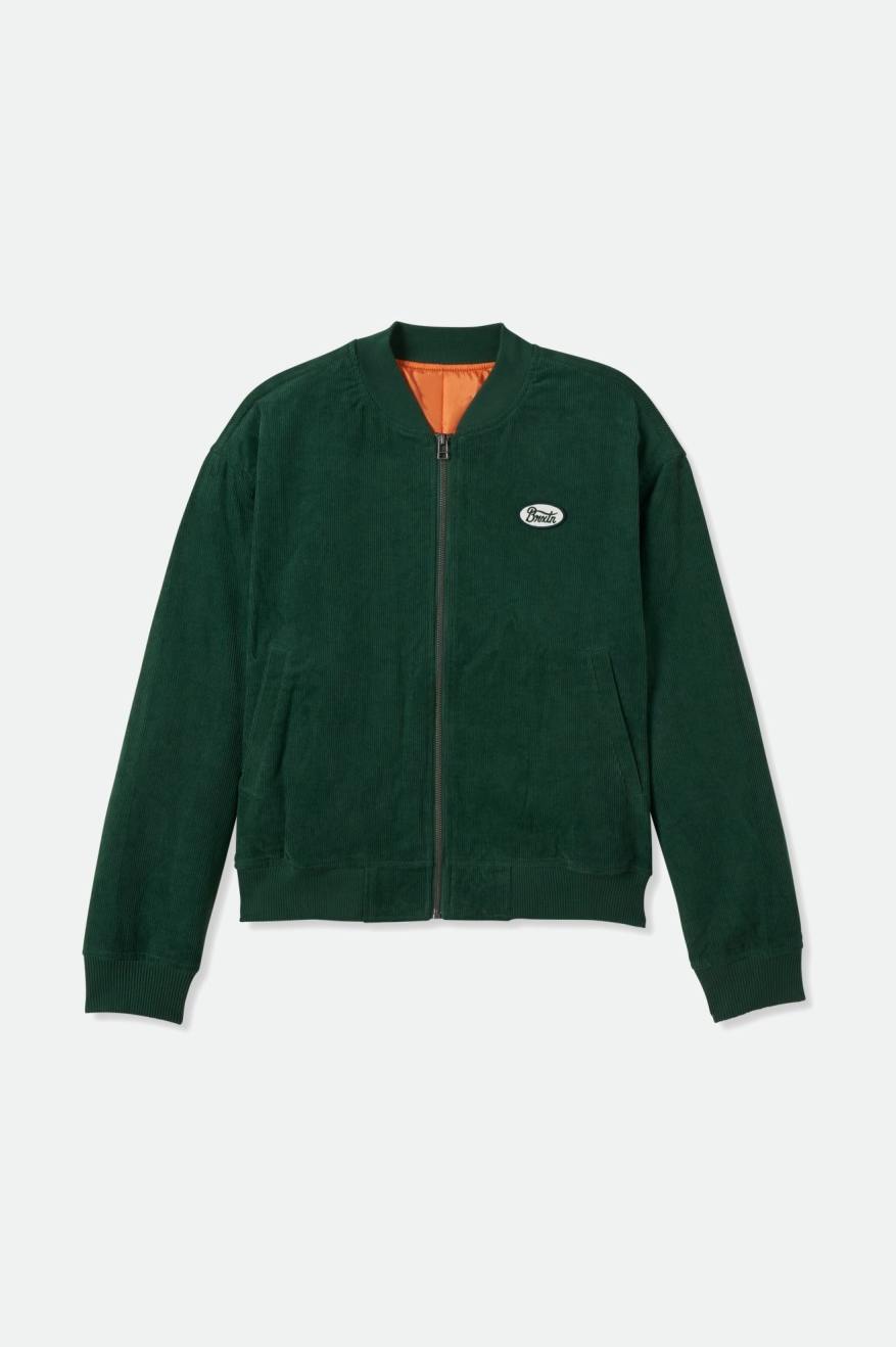 
       Brixton Utopia Reversible Bomber Jacket - Pine Needle
     