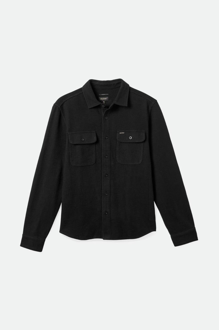 
       Brixton Bowery Textured Loop Twill L/S Overshirt - Black
     