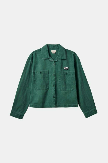 
       Brixton Women&#39;s Utopia L/S Overshirt - Garden Topiary | Main
     