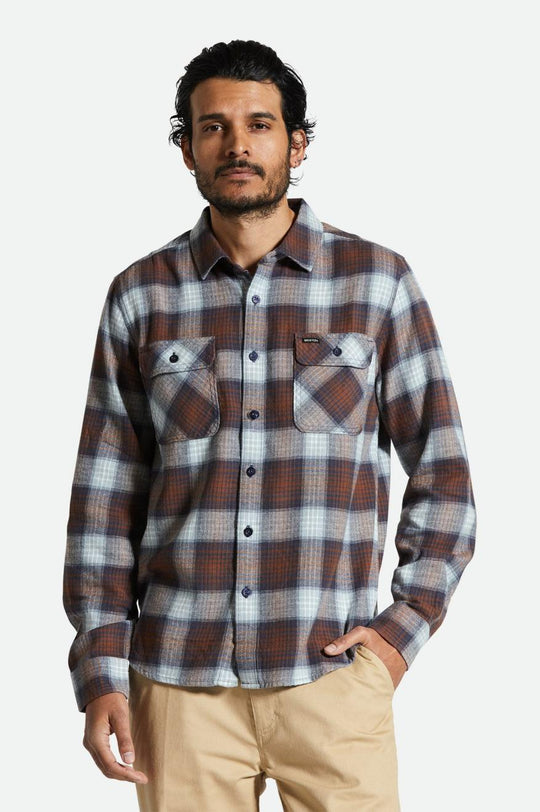 
       Brixton Bowery Lightweight Ultra Soft L/S Flannel - Washed Navy/Dusty Blue
     