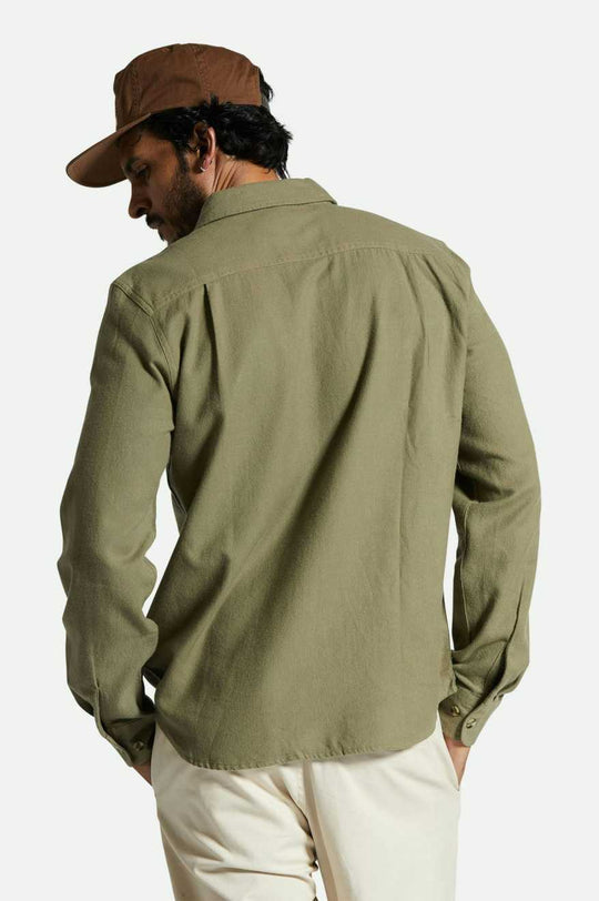 
       Brixton Bowery Lightweight Ultra Soft L/S Flannel - Olive Surplus
     