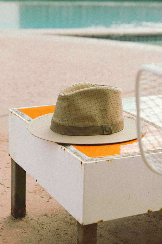 
       Brixton Messer Coolmax Fedora - Khaki
     