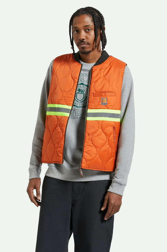 
       Men&#39;s Lifestyle 2 | Builders Abraham Reversible Vest - Washed Black/Rust Orange
     