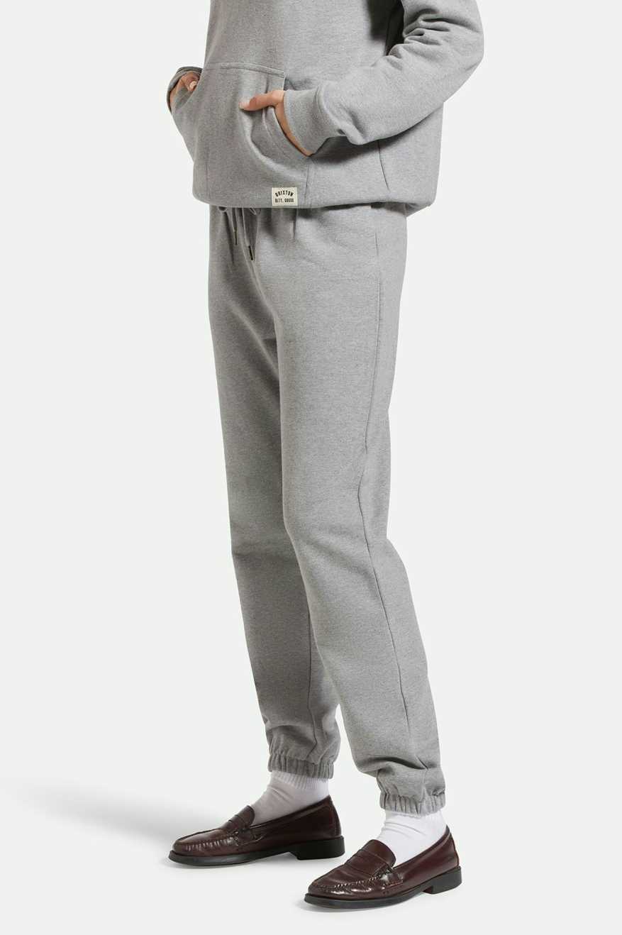 
       Women&#39;s Side Fit | Cross Loop French Terry Sweatpant - Heather Grey
     