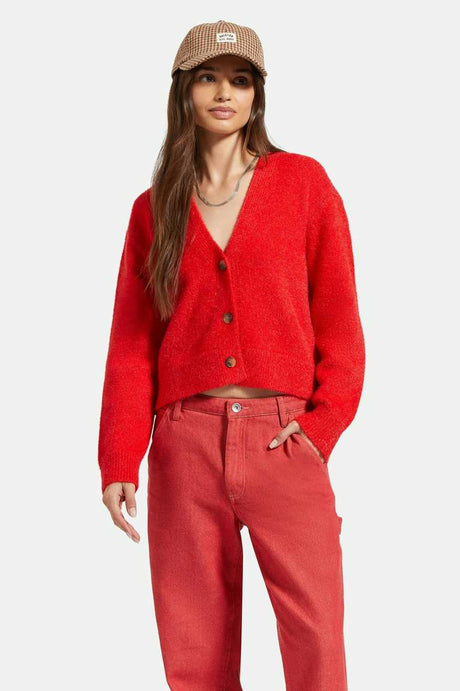 Women's Front Fit | Town Cardigan - Mars Red